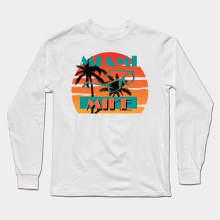 Miami Mike it's all about the glasses Long Sleeve T-Shirt